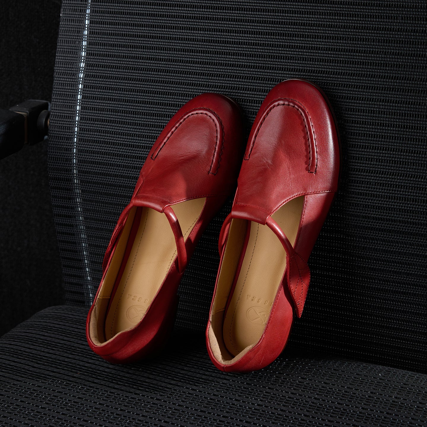 Sarah Express Full Grain Leather Mary Jane Flats