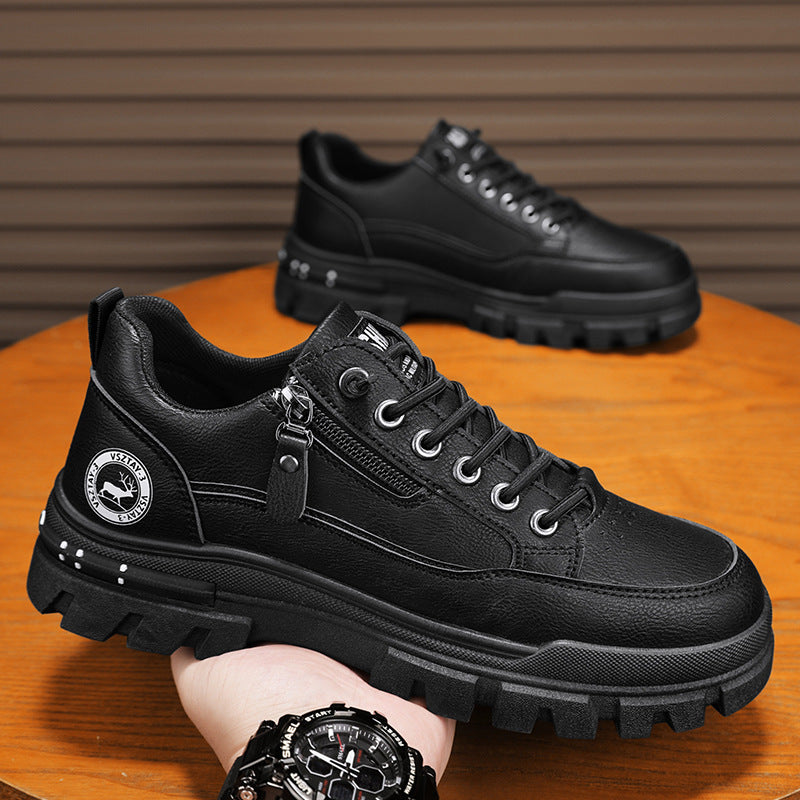 Men's Chunky Sole Casual Slip-On Sneakers – sole profile alternate view