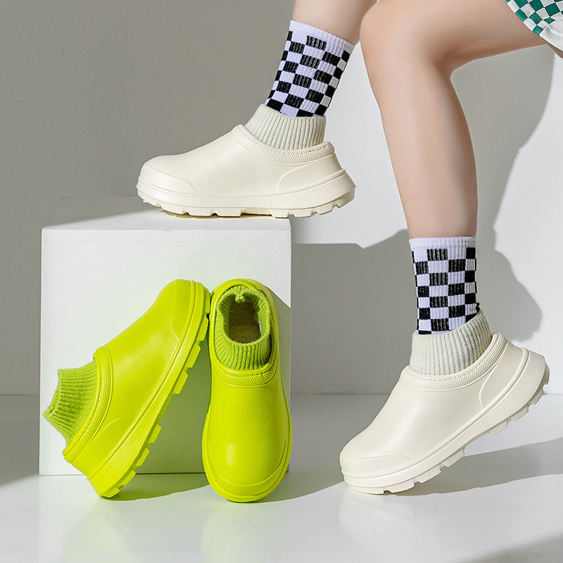 Sarah Express Waterproof EVA Platform Slip-On Slippers