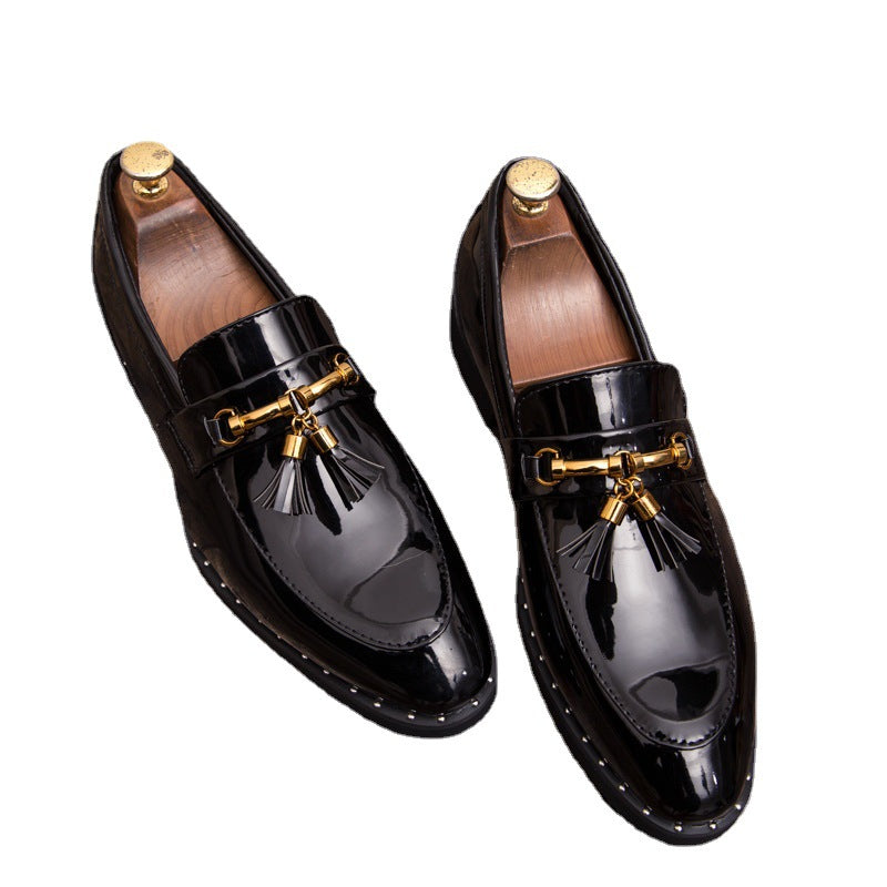 Sarah Express Men's Pointed Toe Tassel Loafers