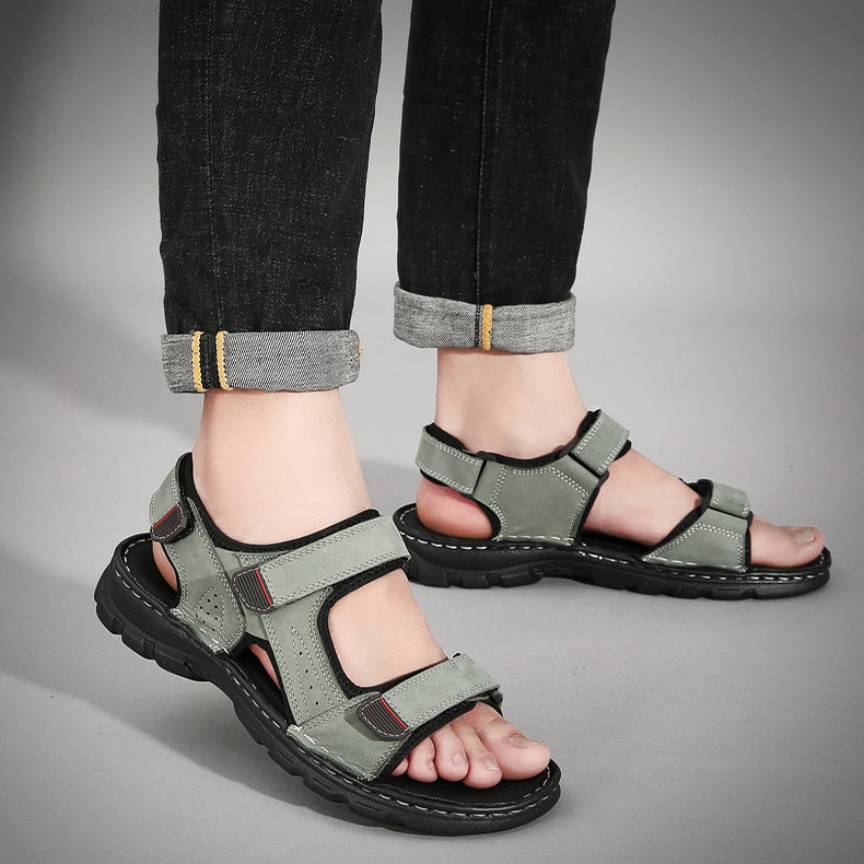 Sarah Express Men's Adjustable Velcro Outdoor Sandals