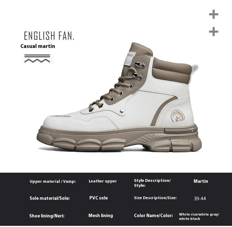 Sarah Express Men's British Style High Top Boots