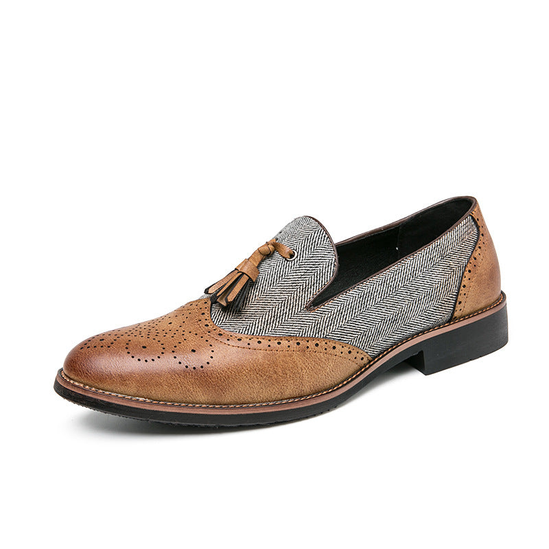 Sarah Express British Style Tassel Leather Flats