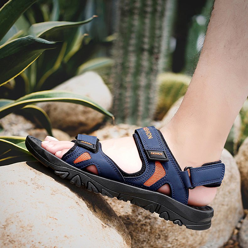 Sarah Express Men's Breathable Velcro Beach Sandals