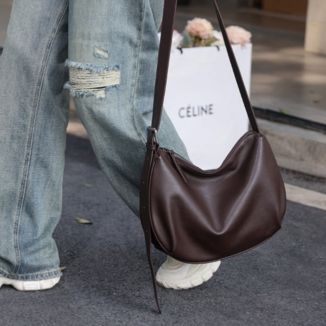 Sarah Express Soft Cowhide Dumpling Shoulder Bag
