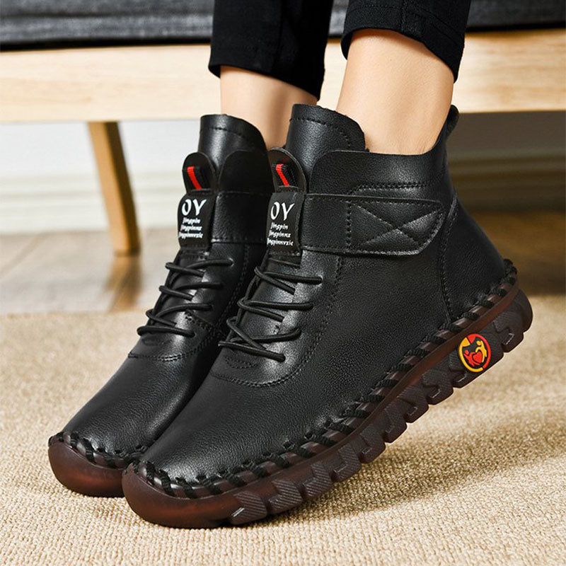 Sarah Express Women's Waterproof Platform Winter Ankle Boots