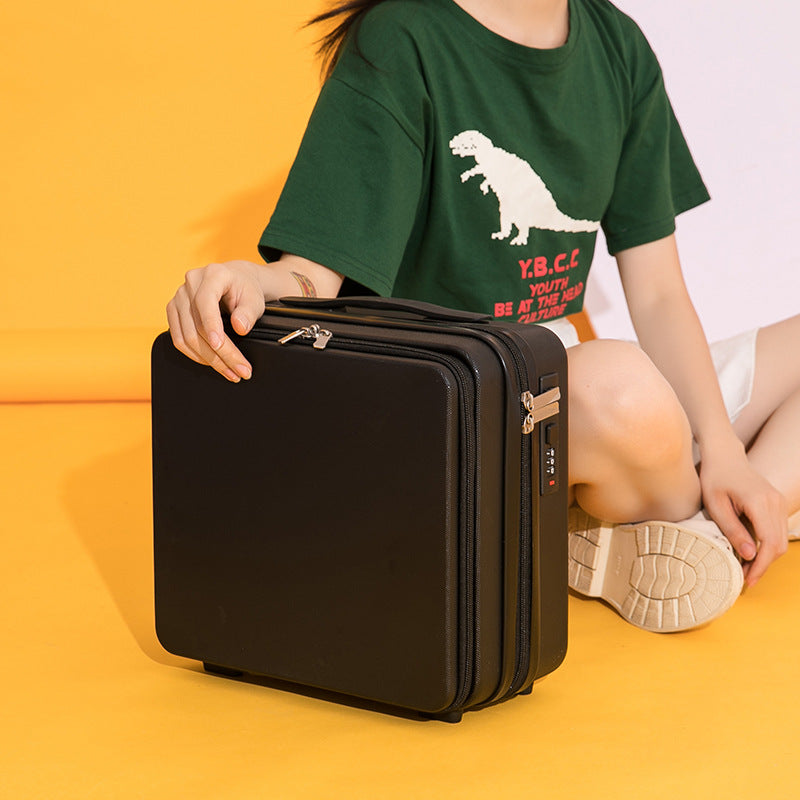 Sarah Express Mini Travel Suitcase Hard Shell Luggage Black 16inch