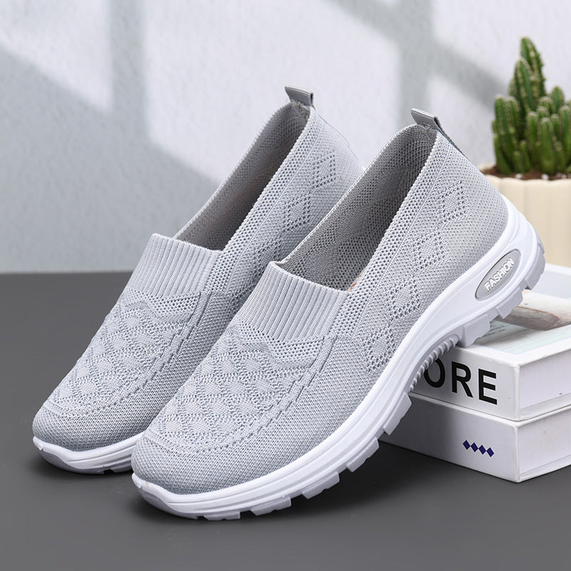 Sarah Express Flyknit Breathable Lightweight Walking Sneakers