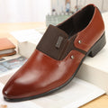 Sarah Express Men's Casual Pointed Toe Slip On Flats Light Brown
