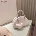 Sarah Express Heart Charm Pillow Crossbody Bag Beige