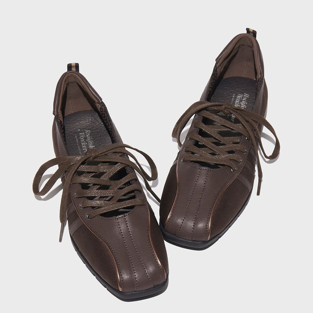 Sarah Express Square Toe Ballet Flats With Ankle Straps