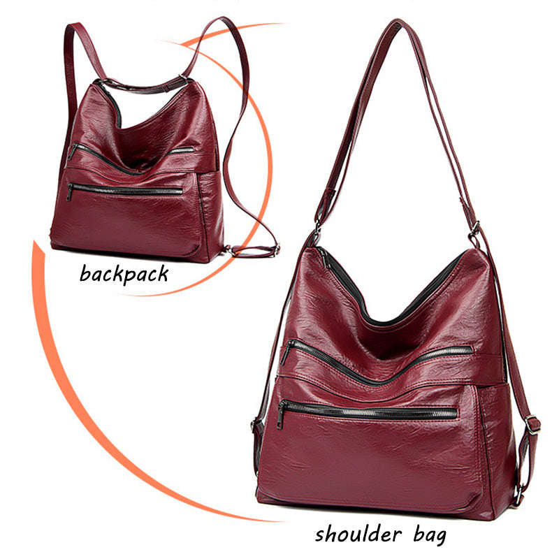 Sarah Express Convertible Zipper Shoulder Bag Backpack