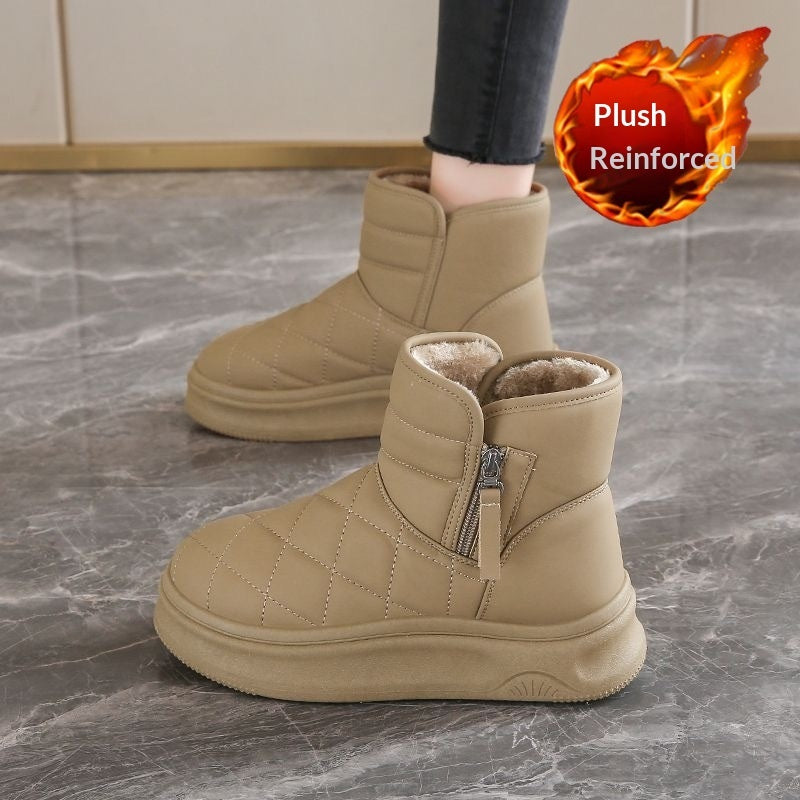 Sarah Express Fleece-Lined Quilted Winter Snow Boots
