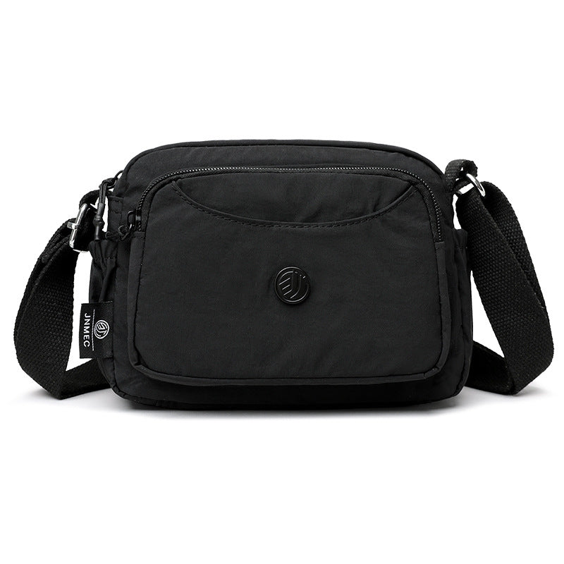 Sarah Express Small Square Nylon Crossbody Phone Bag Black 21X14X15CM