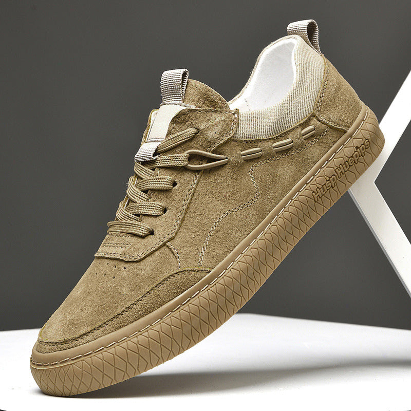 Sarah Express Men's Low Top Suede Casual Sneakers