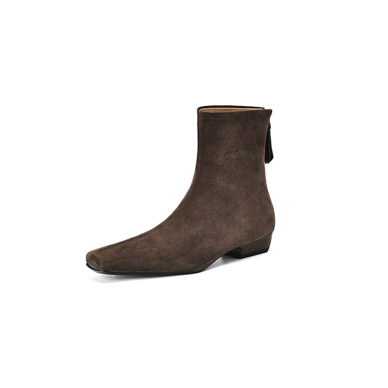 Sarah Express Vintage Suede Leather Ankle Boots