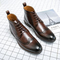 Sarah Express Men's High-Top Waterproof Winter Boots Brown