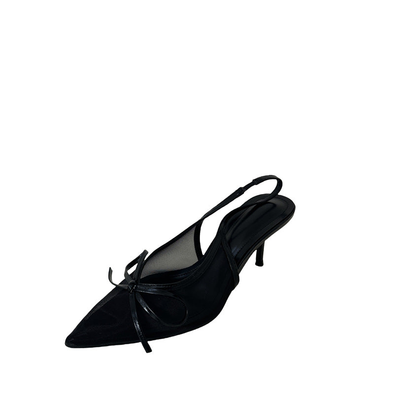 Sarah Express Breathable Mesh Bow Slingback Sandals