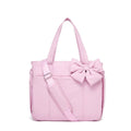 Sarah Express Multi-Functional Bow Detail Crossbody Laptop Bag Pink