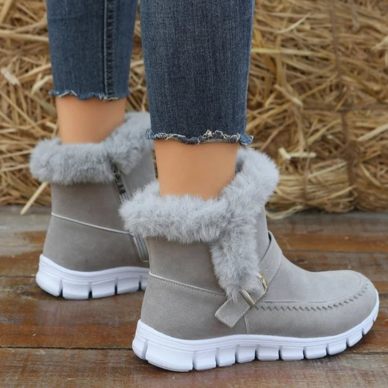 Sarah Express Plush Lined Winter Ankle Snow Boots