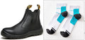 Sarah Express High Top Leather Work Boots Blackset