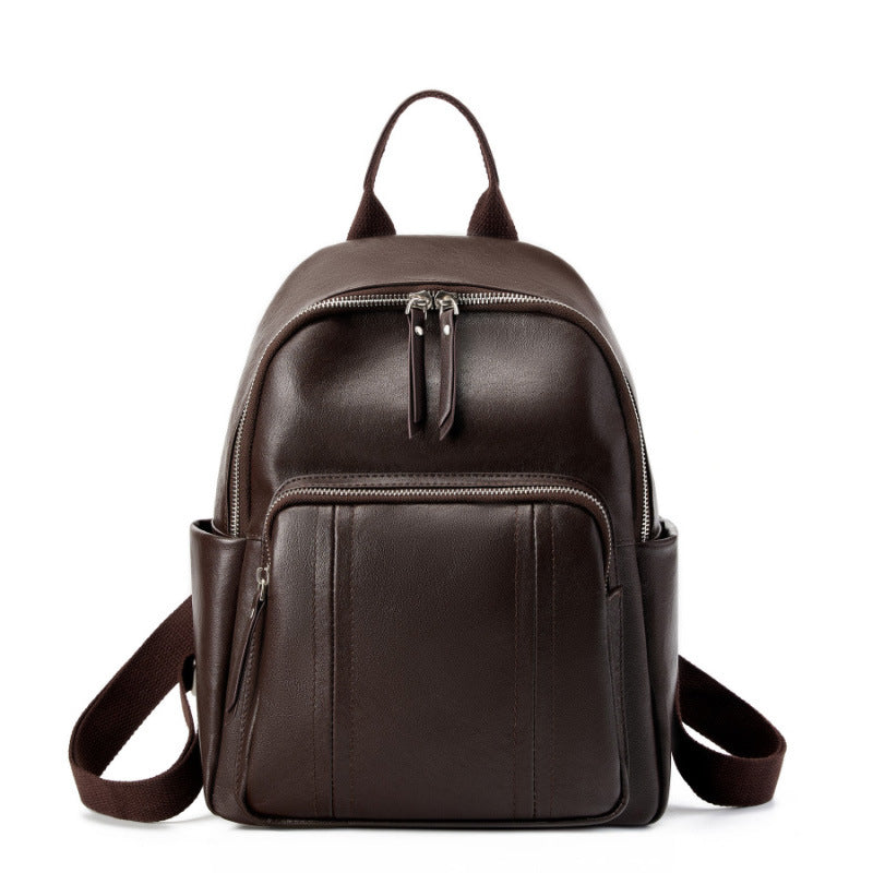 Sarah Express Genuine Cowhide Leather Travel Backpack