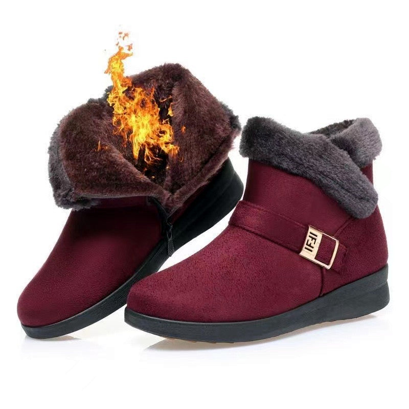 Sarah Express Plush Lined Winter Ankle Snow Boots