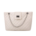 Sarah Express Quilted Chain Shoulder Bag White