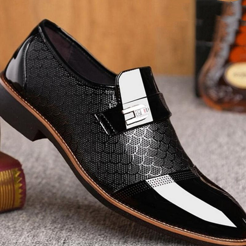 Sarah Express Men's Patterned Office Dress Flats