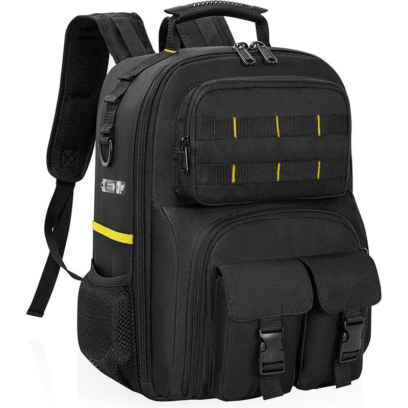 Sarah Express Detachable Oxford Cloth Tool Storage Backpack Black yellow Oxford fabric 12 inch