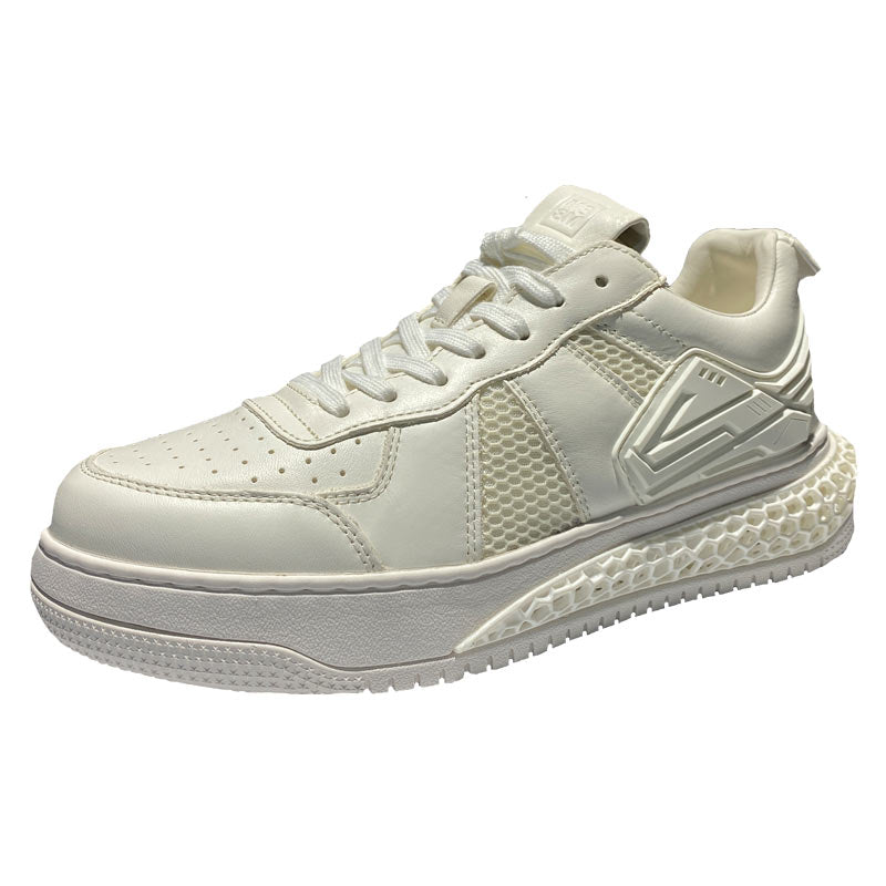 Sarah Express Men's Breathable Leather Casual Sneakers