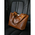 Sarah Express Retro Floral Patchwork Bucket Tote Bag Brown