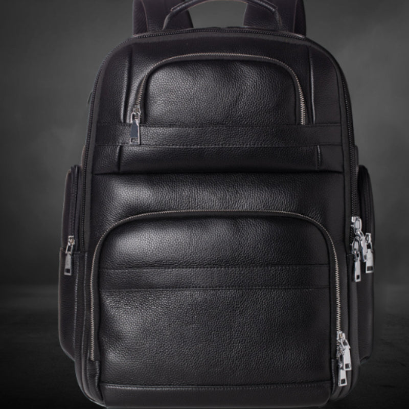 Sarah Express Genuine Leather Men's Travel Backpack