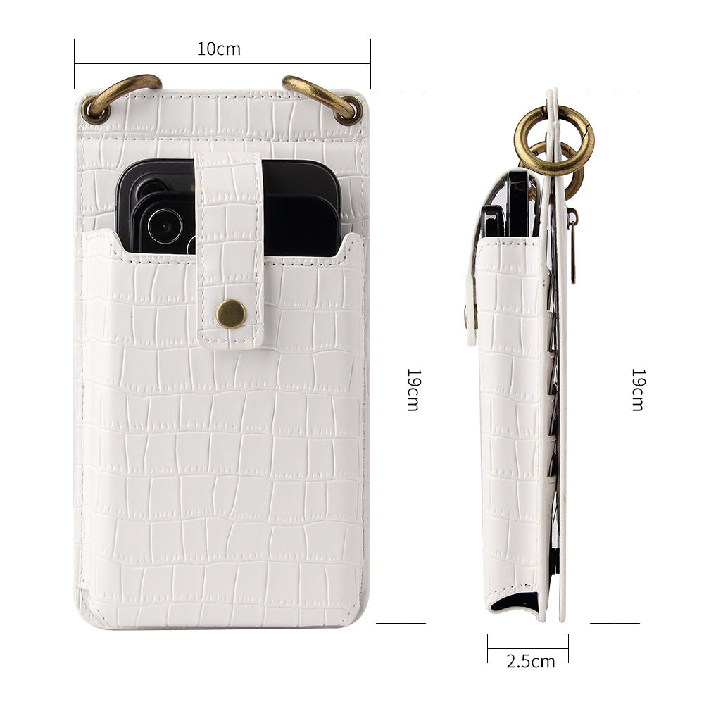 Sarah Express Crocodile Pattern Crossbody Phone Wallet Bag