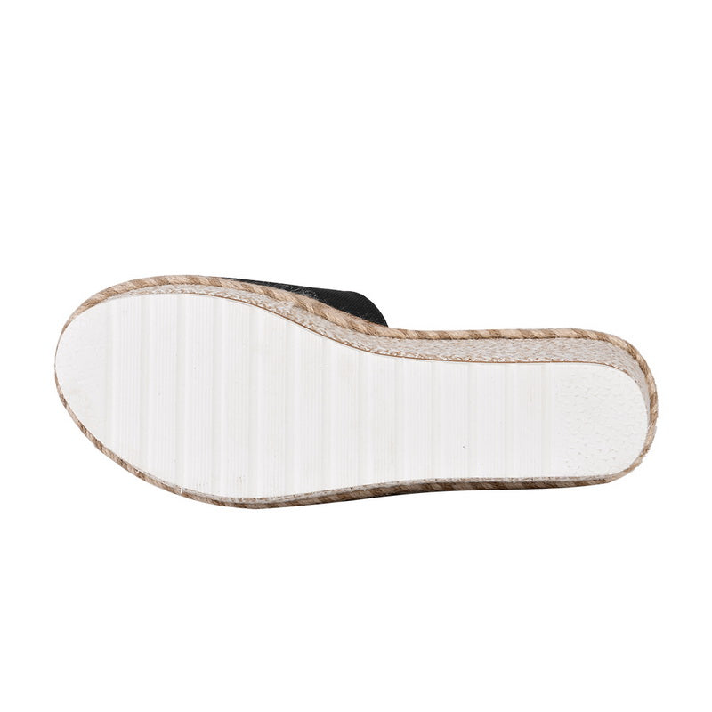 Sarah Express Women's Cutout Platform Wedge Sandals