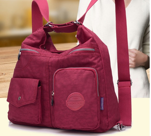 Sarah Express Waterproof Nylon Multi-Pocket Crossbody Shoulder Bag