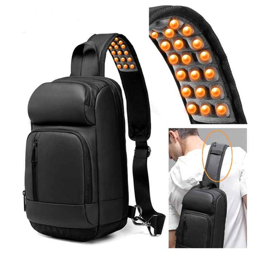 Sarah Express Women's Waterproof Shoulder Backpack 20-35L | PVC Travel Bag with Laptop Sleeve & Air Cushion Strap