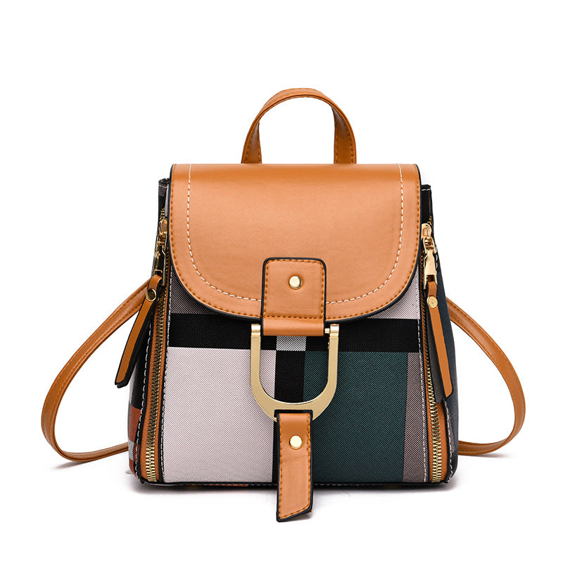 Sarah Express Grid Pattern Women Travel Backpack