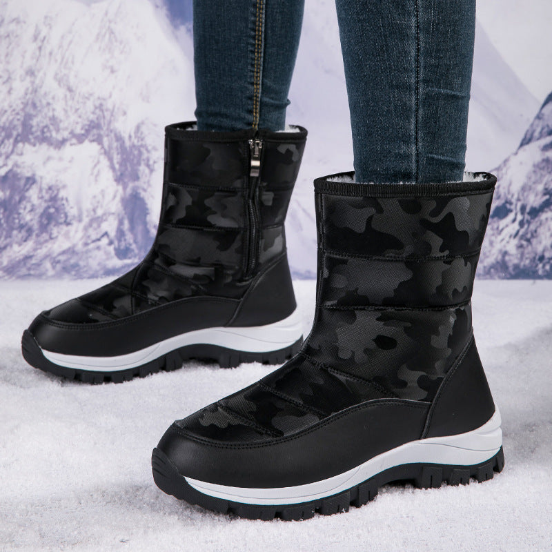 Sarah Express High-Top Plush Winter Snow Boots