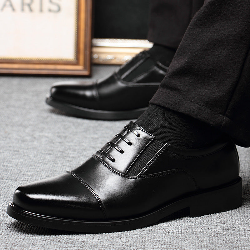 Sarah Express Men's Classic Leather Toe Cap Shoes