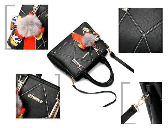 Sarah Express Embroidered Geometric Messenger Bag