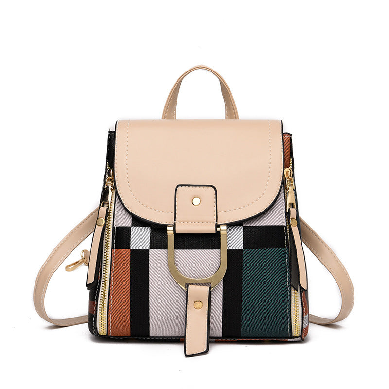 Sarah Express Grid Pattern Women Travel Backpack
