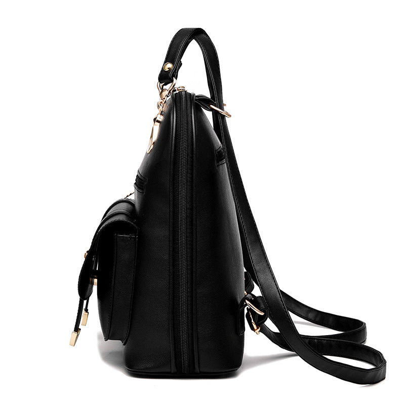 Sarah Express Structured Fashion PU Leather Backpack