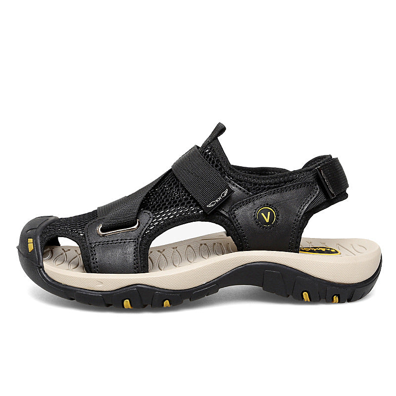 Sarah Express Men's Closed-Toe Mesh Outdoor Sandals