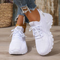 Sarah Express Breathable Mesh Slip-On Sneakers White