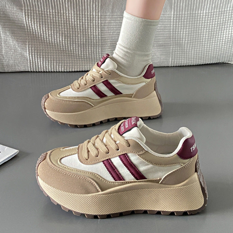 Sarah Express Women's Height-Boosting Lace-Up Sneakers