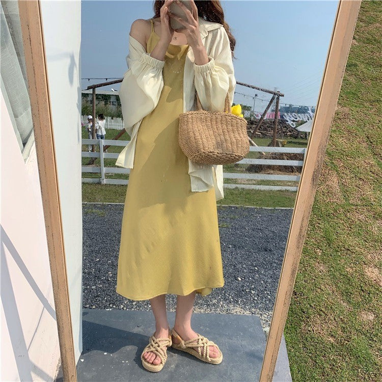 Sarah Express Hand-Woven Straw Drawstring Bucket Bag