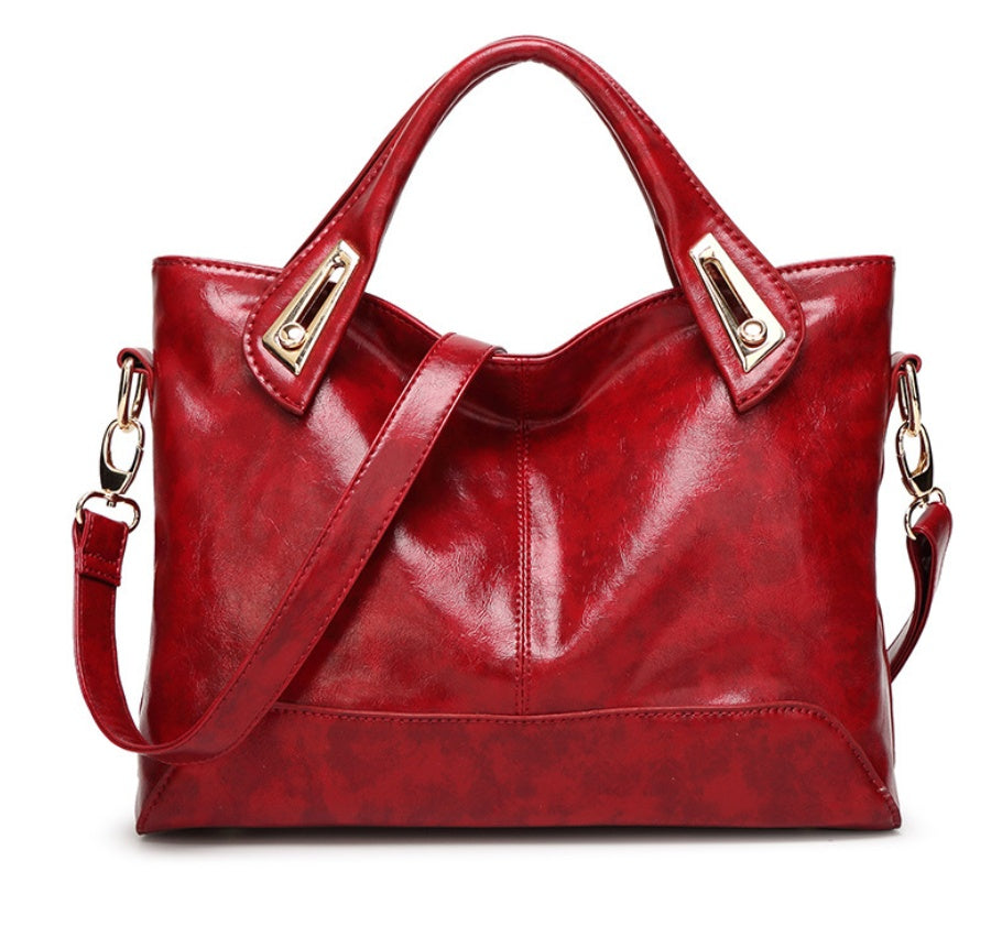 Sarah Express Structured Medium Handbag with Metal Details