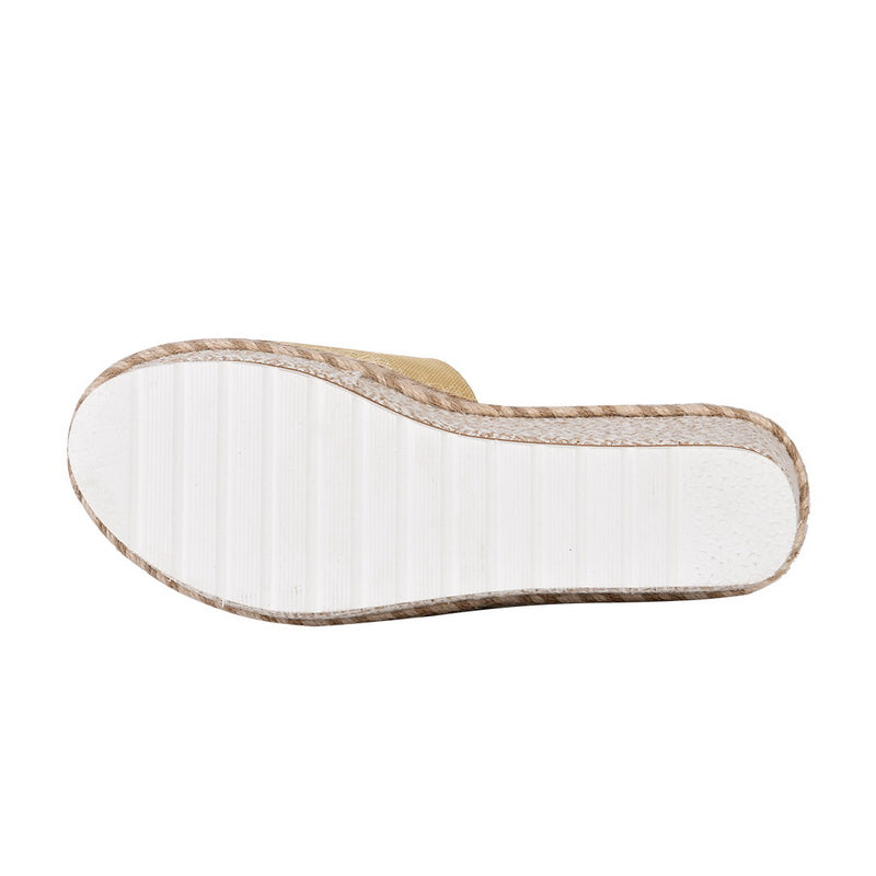 Sarah Express Women's Cutout Platform Wedge Sandals