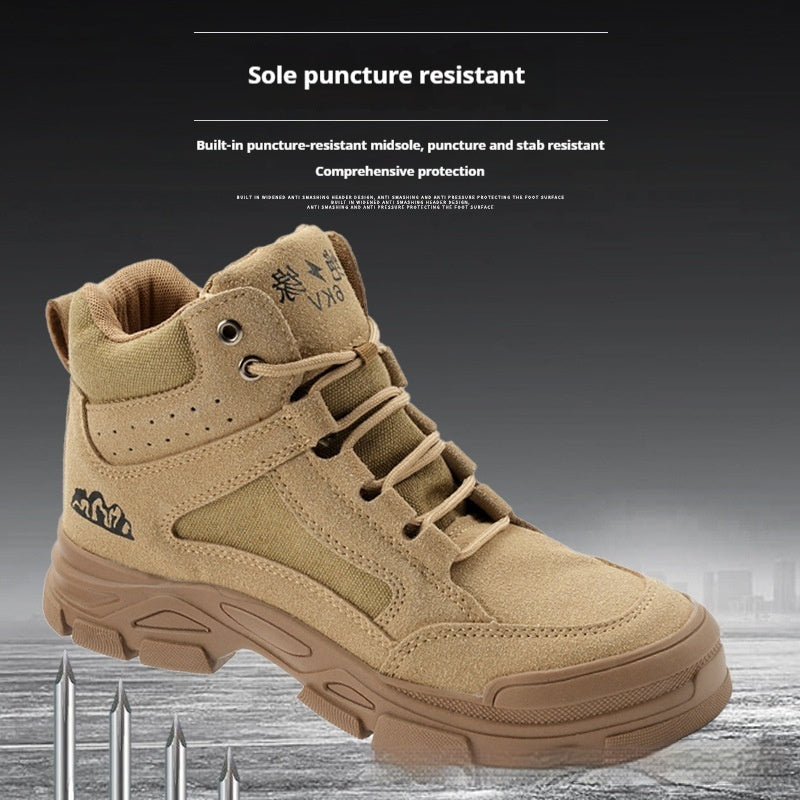 Sarah Express Men's High-Top Steel Toe Work Boots